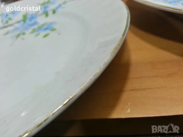 Стар български порцелан чинии , снимка 4 - Антикварни и старинни предмети - 49777231