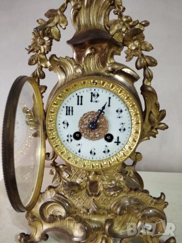 Каминен часовник рококо, снимка 2 - Други ценни предмети - 43104523