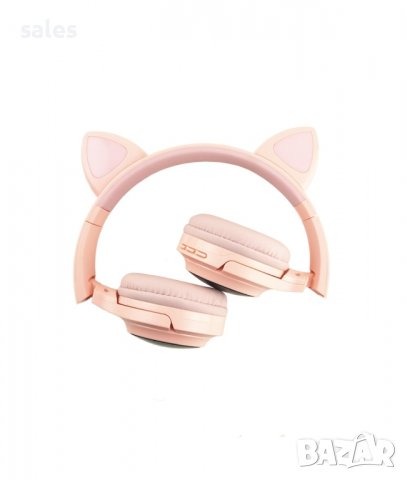 Светещи безжични слушалки с котешки уши MZ-P47, снимка 3 - Bluetooth слушалки - 37672994