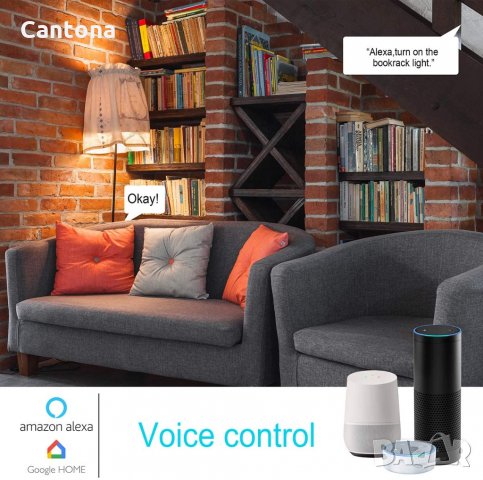 AICase Smart WiFi фасунга E27, APP управление, съвместима с Alexa, Google, гласово управление, снимка 6 - Друга електроника - 35341257