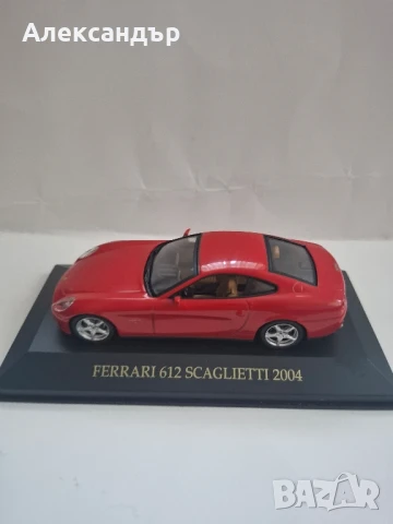 количка Wheels / IXO Ferrari 612 Scaglietti 2004, снимка 2 - Колекции - 51183094