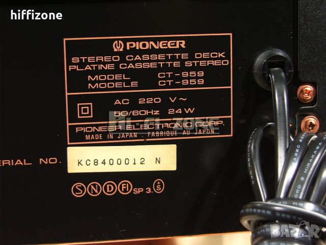 ДЕК  Pioneer ct-959 , снимка 8 - Декове - 35508347