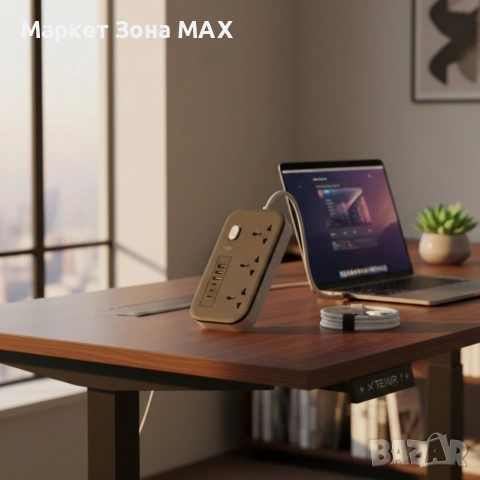 Разклонител KL GO PS-300 2500W с USB зареждане и защита за безопасност и комфорт в дома и офиса, снимка 2 - Разклонители и удължители - 53419477