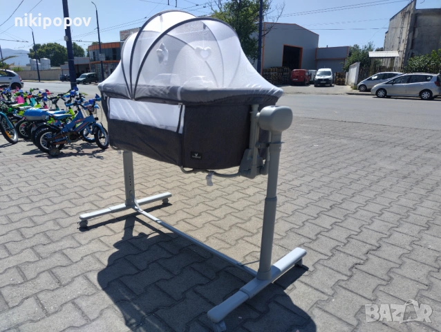 CANGAROO Легло люлка C`est la vie тъмен сив, снимка 11 - Детски люлки - 53569037