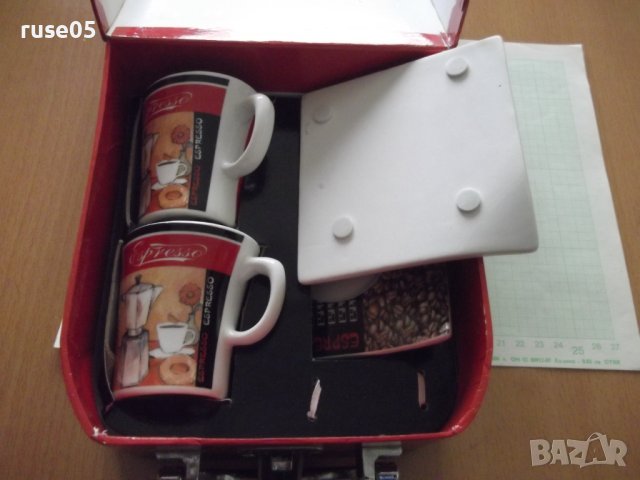 Комплект "SOLECASA" от две чашки за кафе нов, снимка 7 - Сервизи - 43911712