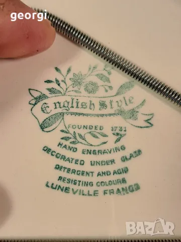 порцеланова чиния за стена с пружинен окачвач  25/4, снимка 7 - Декорация за дома - 50214735