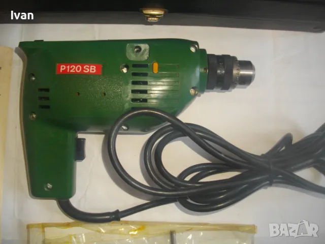 НОВА ОРИГИНАЛНА ШВЕЙЦАРСКА БОШ ЕЛ. ДРЕЛКА БОРМАШИНА BOSCH Made in SWITZERLAND СТАРО КАЧЕСТВО В ЧАНТА, снимка 16 - Бормашини - 48983316