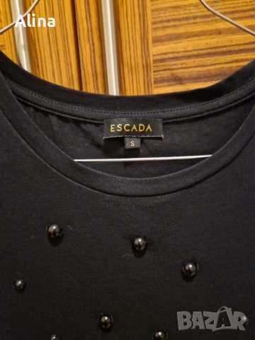 Тениска Escada черна, снимка 3 - Тениски - 44017502