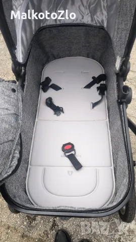Бебешка количка/ Комбинирана детска количка  LORELLI LORA SET 3 в 1 - Dark Grey, снимка 5 - Детски колички - 47499492