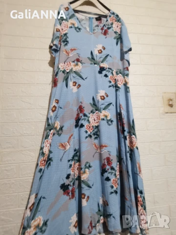 ДЪЛГА СТРАХОТНА РОКЛЯ ZIZI 3XL-4XL, снимка 3 - Рокли - 51009930