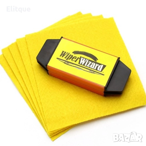 Стъклочистачка Wiper Wizard с 5 броя микрофибърни кърпички, снимка 6 - Други стоки за дома - 52684572