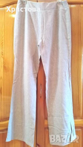 Сив ленен панталон "DOROTY PERKINS"-L, снимка 3 - Панталони - 37433493