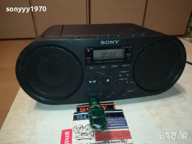SONY ZS-PS50 USB CD/RADIO/AUX-ВНОС SWISS 2704251000LNWC, снимка 2 - Радиокасетофони, транзистори - 50051617