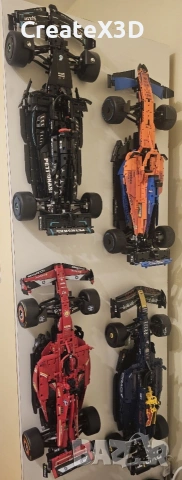 Стенна стойка за LEGO technic F1 болиди (W14 и MCL36)