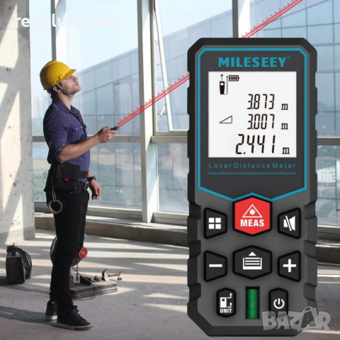 Лазерна ролетка MILESEEY X5 измерване до 40 метра , снимка 10 - Измервателни инструменти - 36545289
