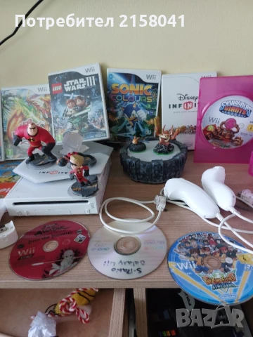 конзола Nintendo Wii пълен комплект с игри и фигури , снимка 5 - Nintendo конзоли - 51066269