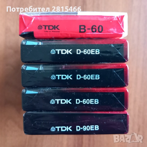 TDK лот 5бр. НОВИ, снимка 6 - Аудио касети - 39472650