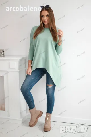 Дамска блуза oversize, 14цвята , снимка 13 - Блузи с дълъг ръкав и пуловери - 47813619