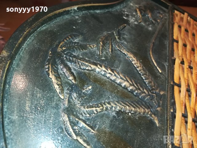 ПОСТАВКА ЗА ВЕСТНИЦИ СПИСАНИЯ-МЕТАЛ РАТАН 1501241715, снимка 17 - Антикварни и старинни предмети - 43820206