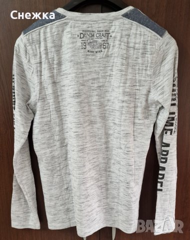 Мъжка сива блуза, снимка 2 - Блузи - 38652799