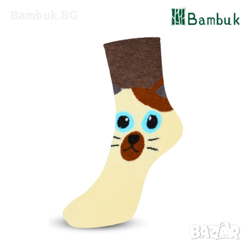 Дамски чорапи за весело настроение “Котенца и куче”, снимка 8 - Други - 52577541