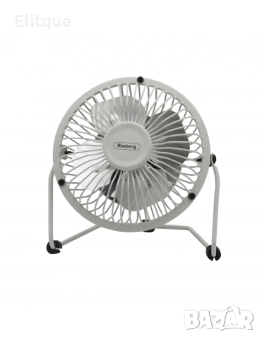 Вентилатор USB Rosberg 2.5W настолен, снимка 8 - Друга електроника - 52862501