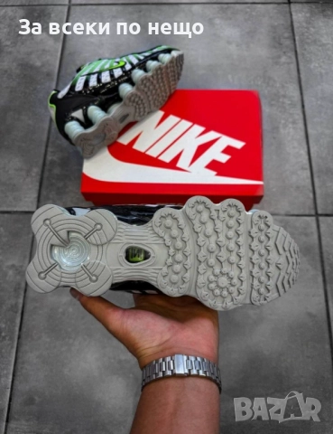 Nike Shox TL Мъжки Маратонки С Кутия👟Мъжки Спортни Обувки Сиво, черно и неоново зелено Код S62, снимка 3 - Маратонки - 52408696