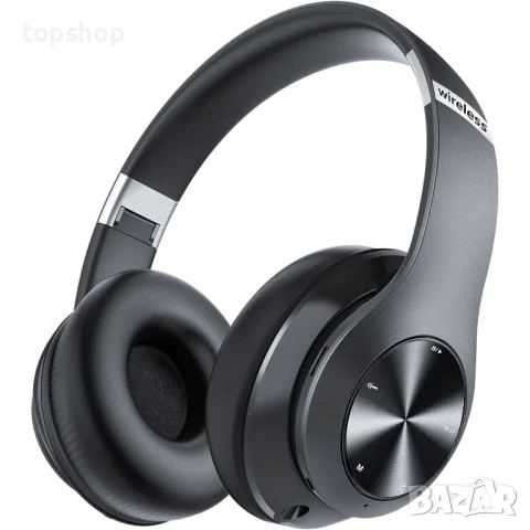 Нови безжични слушалки с микрофон 9S + TF карта, PC, Gaming, Bluetooth, Super Bass, Черни