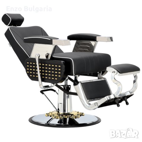 Хидравличен фризьорски стол за фризьорски салон Ezekiel Barberking ENZO-9158, снимка 4 - Бръснарски столове - 43919273