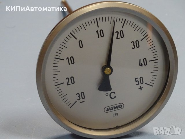 биметален термометър JUMO immersion thermometer ф100mm, -30/+50°C, L-200mm, снимка 3 - Резервни части за машини - 35228825