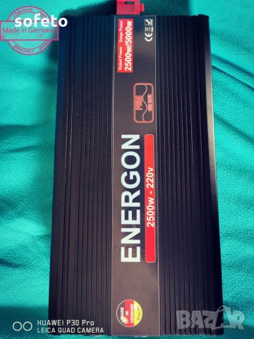 НЕМСКИ инвертор 24v - 220v 2500w / 5000w оригинал ПЪЛНА СИНУСОИДА , снимка 2 - Къмпинг осветление - 25725975