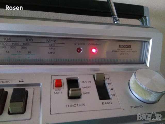 Продавам радиокасетофон Sony cfs 47 L Japan , снимка 7 - Радиокасетофони, транзистори - 40587249