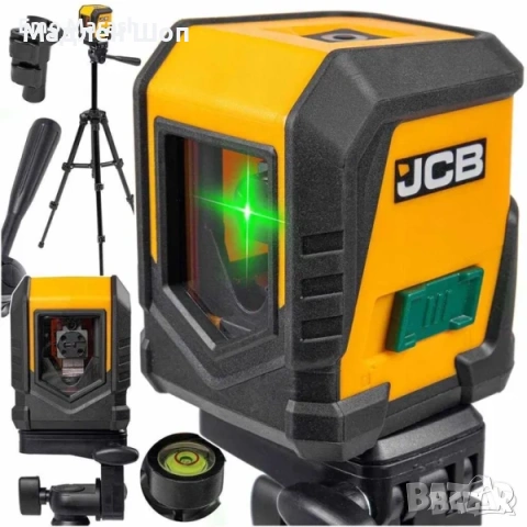 Лазерен нивелир с тринога JCB CLL-G самонивелиращ