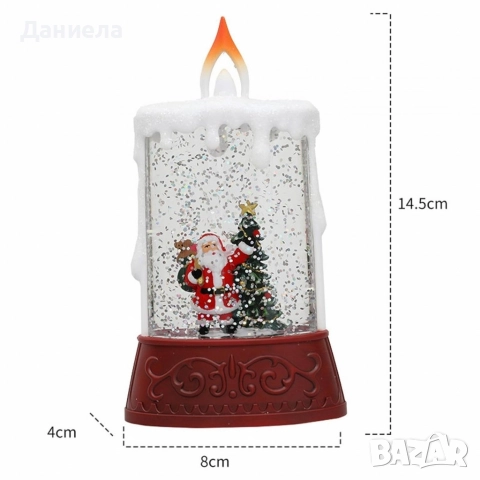 Коледна декоративна LED свещ , снимка 5 - Декорация за дома - 52751381