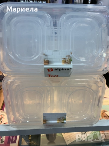 Alpina Кутии за храна подходящи за съдомиялна и  мокровълнова, снимка 2 - Други стоки за дома - 52235824