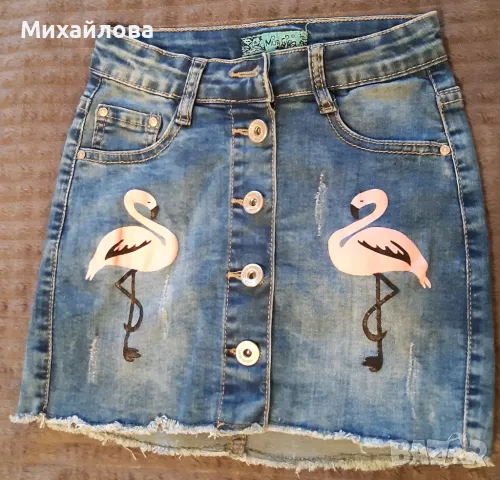 Детска дънкова пола 