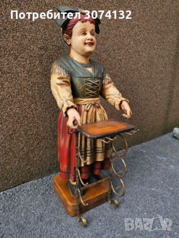 Ретро фигура /стойка за вино, снимка 4 - Антикварни и старинни предмети - 50675571