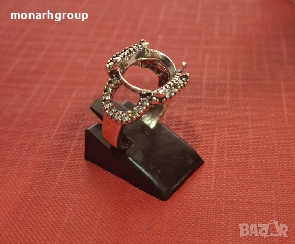 Сребърен пръстен /без камък/, снимка 4 - Пръстени - 38411992