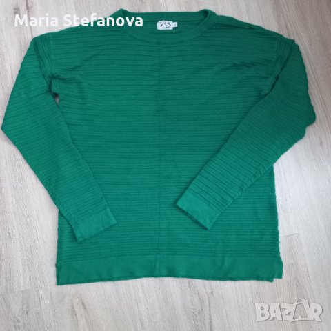 Зелен пуловер VRS, снимка 2 - Блузи с дълъг ръкав и пуловери - 35643964