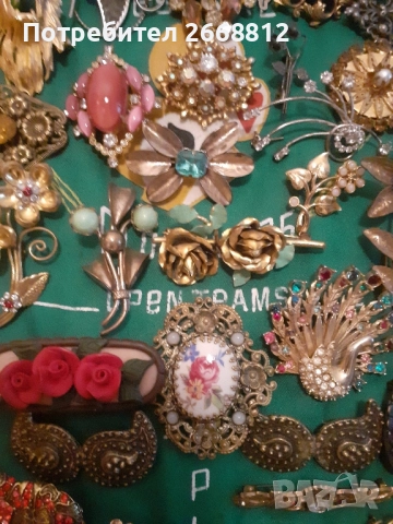 брошки, снимка 4 - Антикварни и старинни предмети - 51654386