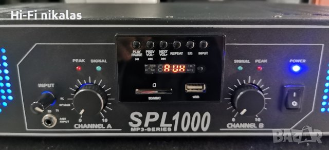 компактно стъпало усилвател с USB Skytec SPL 1000 , снимка 4 - Ресийвъри, усилватели, смесителни пултове - 43267234