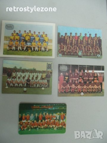 № 7299 лот 11 броя стари календарчета - футболни отбори, снимка 3 - Други ценни предмети - 43348648