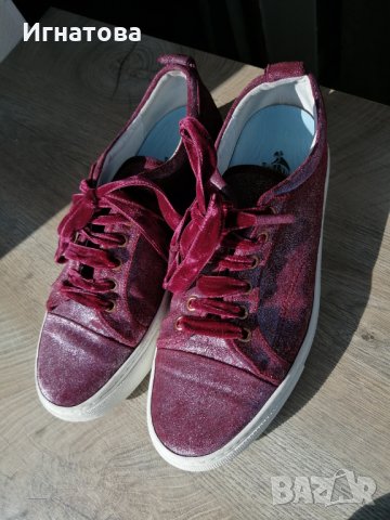 LANVIN 100% БОРДО , снимка 4 - Кецове - 28540099