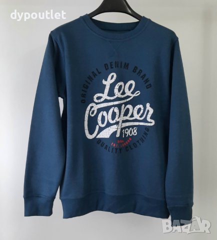 Lee Cooper Fic Logo - Мъжко спортно горнище, синьо, размер - L.