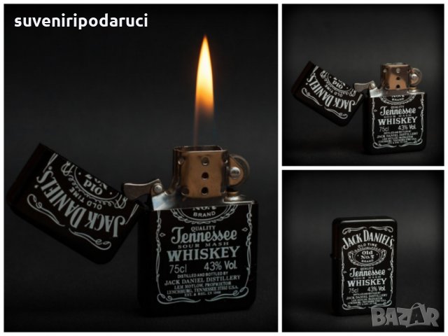 Запалка емблема Jack Daniels бензинова метална