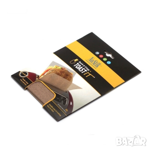 Мрежа за тостер, за сандвич 2бр. NoStik, 14x34см., до 260°, кафяв, в плик, снимка 5 - Други - 52112841