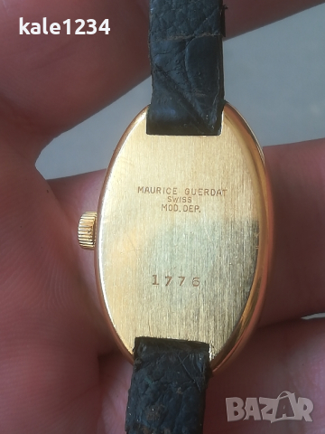 Швейцарски часовник Maurice Guerdat. Gold plated. Vintage watch 1970. Swiss made. Дизайнерски, снимка 3 - Дамски - 44859859