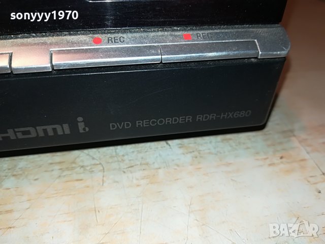 SONY RDR-HX680 160GB HDD/DVD RECORDER-ВНОС GERMANY 2011221138, снимка 12 - Плейъри, домашно кино, прожектори - 38731909