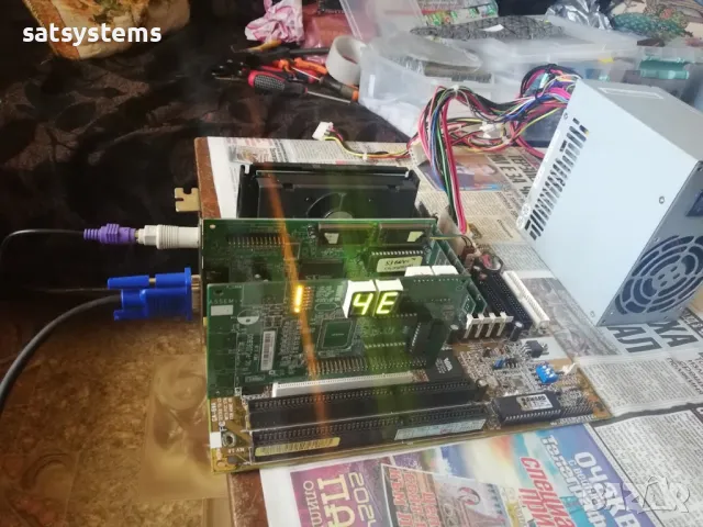 Дънна платка Gigabyte GA-6VA REV 3.0 Slot1 CPU+RAM, снимка 9 - Дънни платки - 47950031