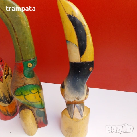 НАЙ ДОБРАТА ОФЕРТА Сет 3 фигури от Балсово дърво, Еквадор , снимка 4 - Статуетки - 53181908